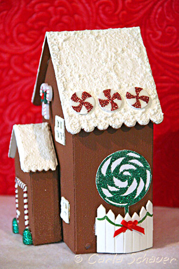 sizzix gingerbread house die side view