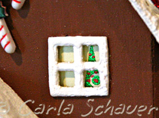 sizzix gingerbread house detail